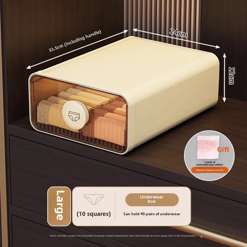 Expandable Dustproof Underwear Organizer with Dividers - 4USelects