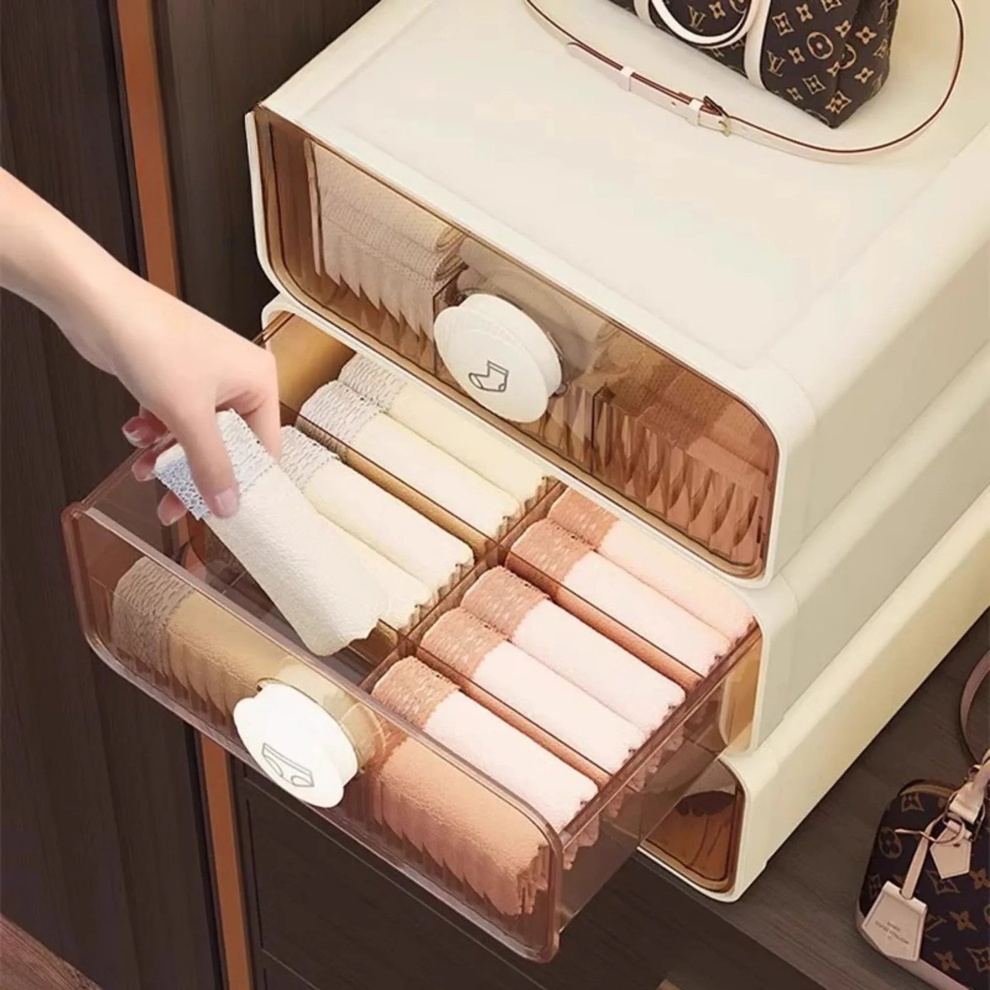 Expandable Dustproof Underwear Organizer with Dividers - 4USelects