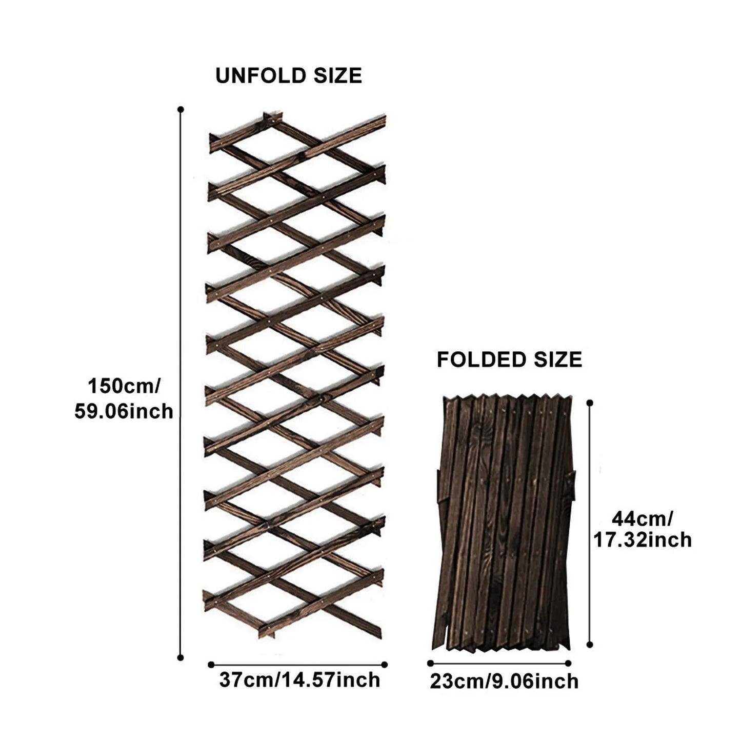 Expandable Wooden Plant Trellis for Indoor & Outdoor Decor - 4USelects