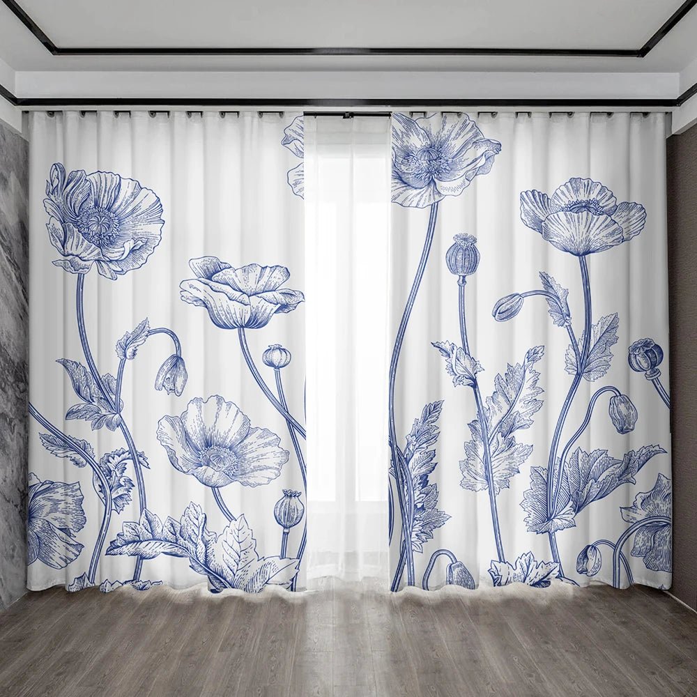Floral Elegance Curtains - Perfect for Any Room - 4USelects