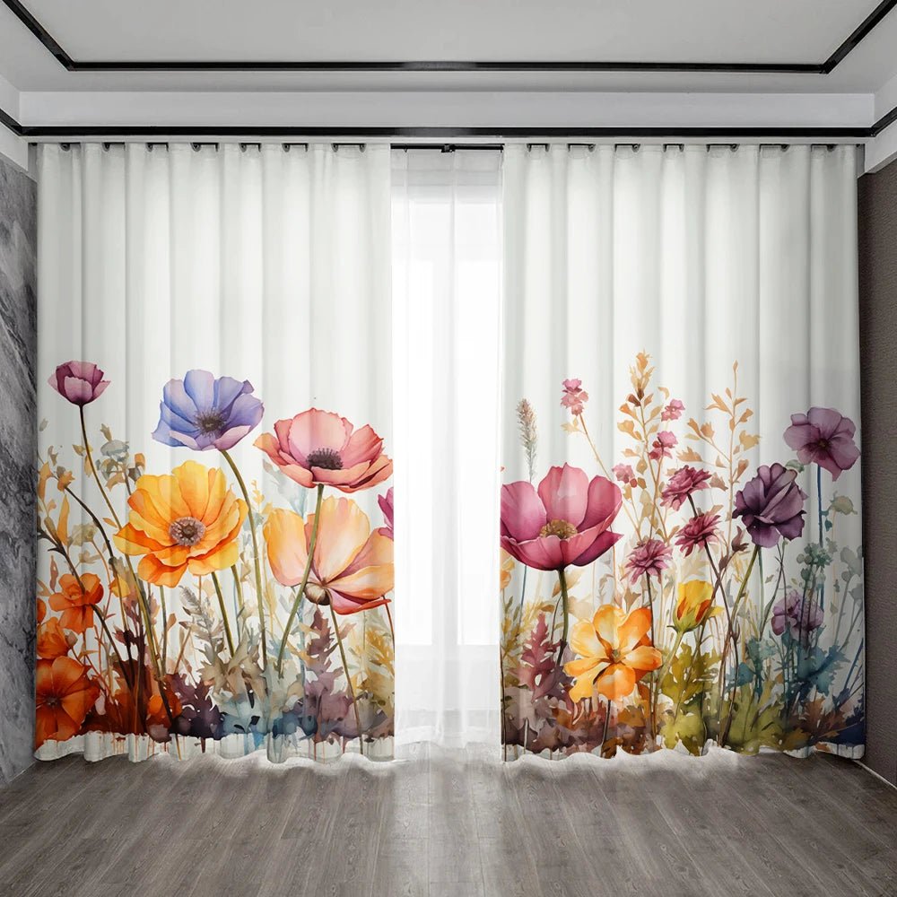 Floral Elegance Curtains - Perfect for Any Room - 4USelects