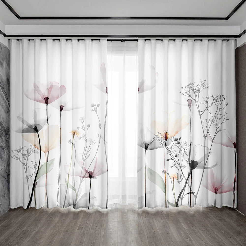 Floral Elegance Curtains - Perfect for Any Room - 4USelects