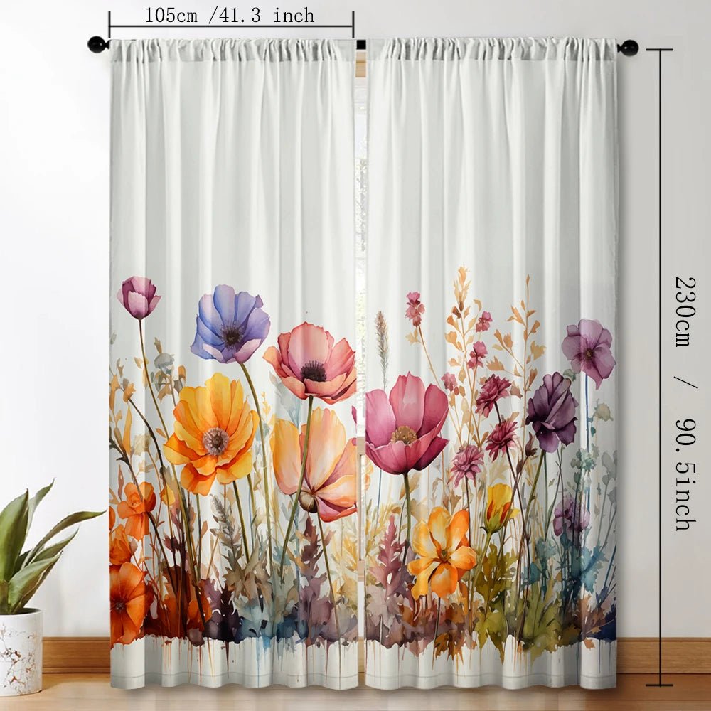 Floral Elegance Curtains - Perfect for Any Room - 4USelects