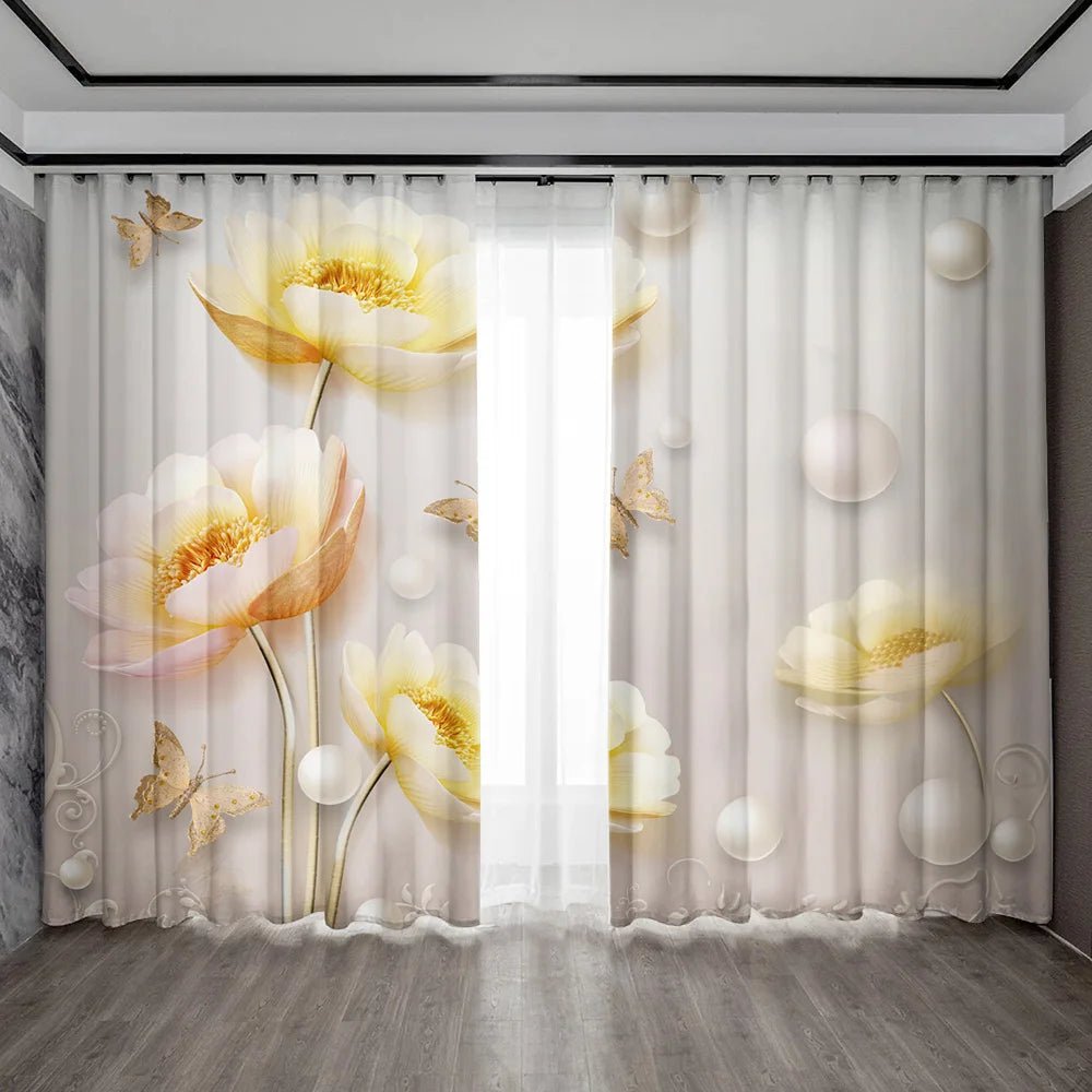Floral Elegance Curtains - Perfect for Any Room - 4USelects