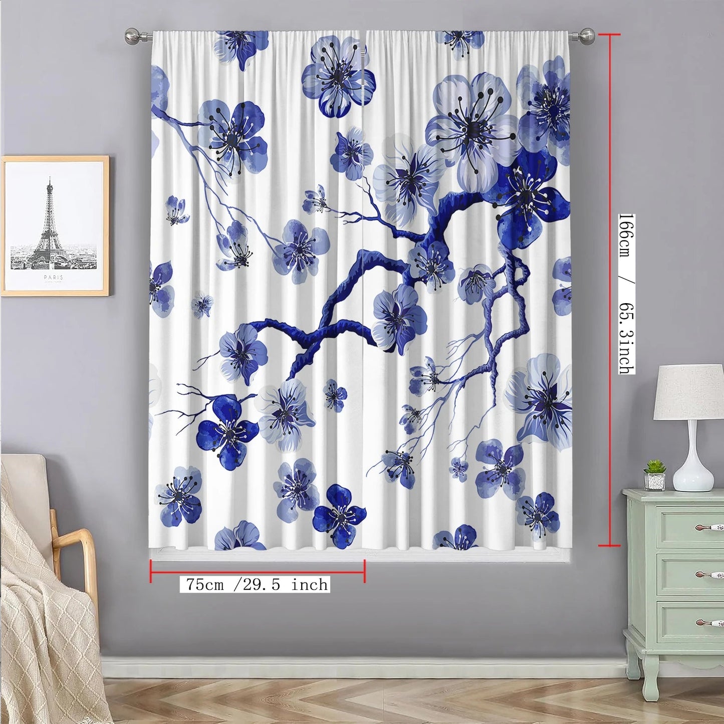 Floral Elegance Curtains - Perfect for Any Room - 4USelects
