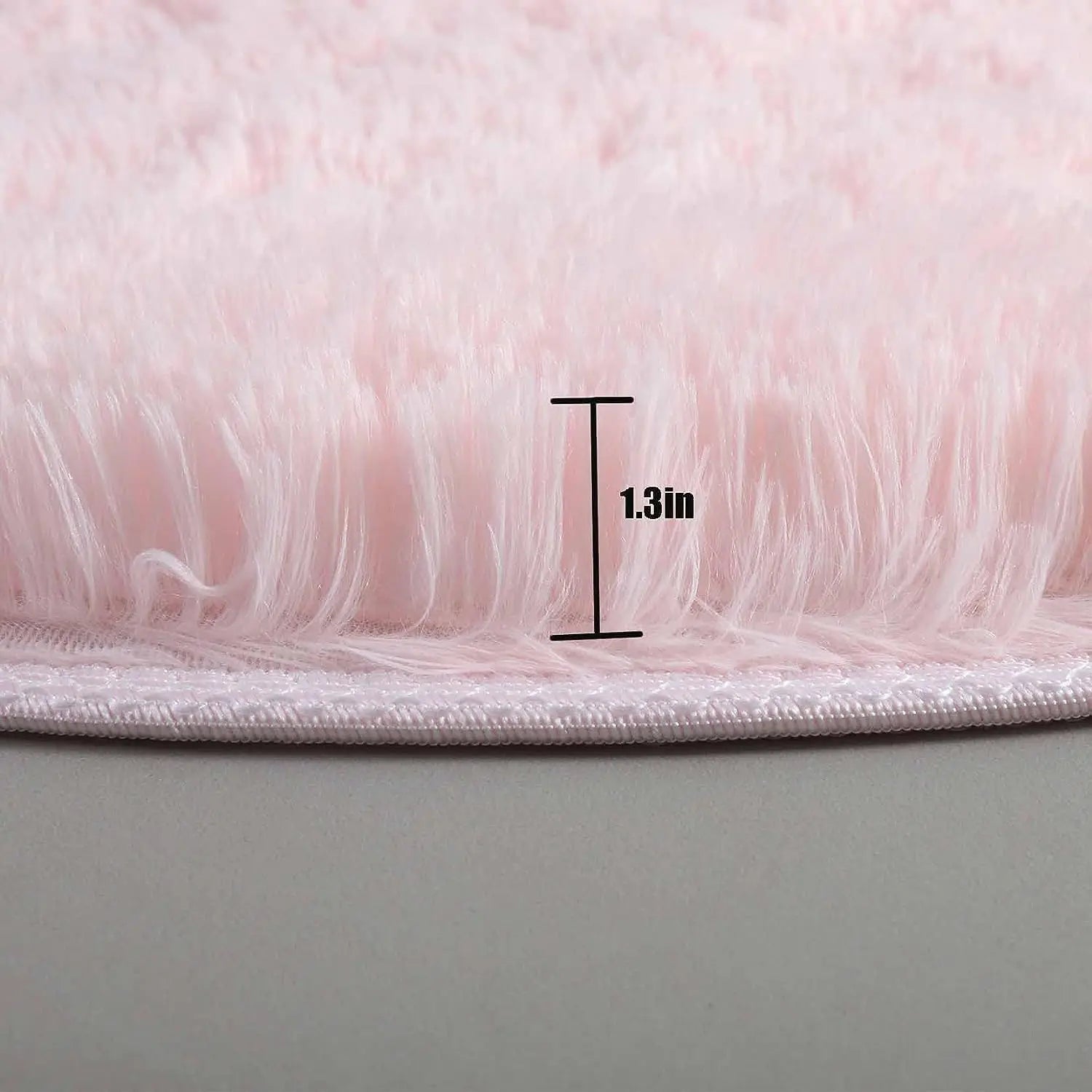 Fluffy Round Rug - Soft Plush Carpet for Kids Room - 4USelects