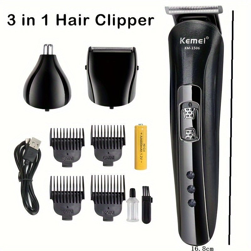 Hair & Beard Trimmer Kit – Multi - Head Design - 4USelects