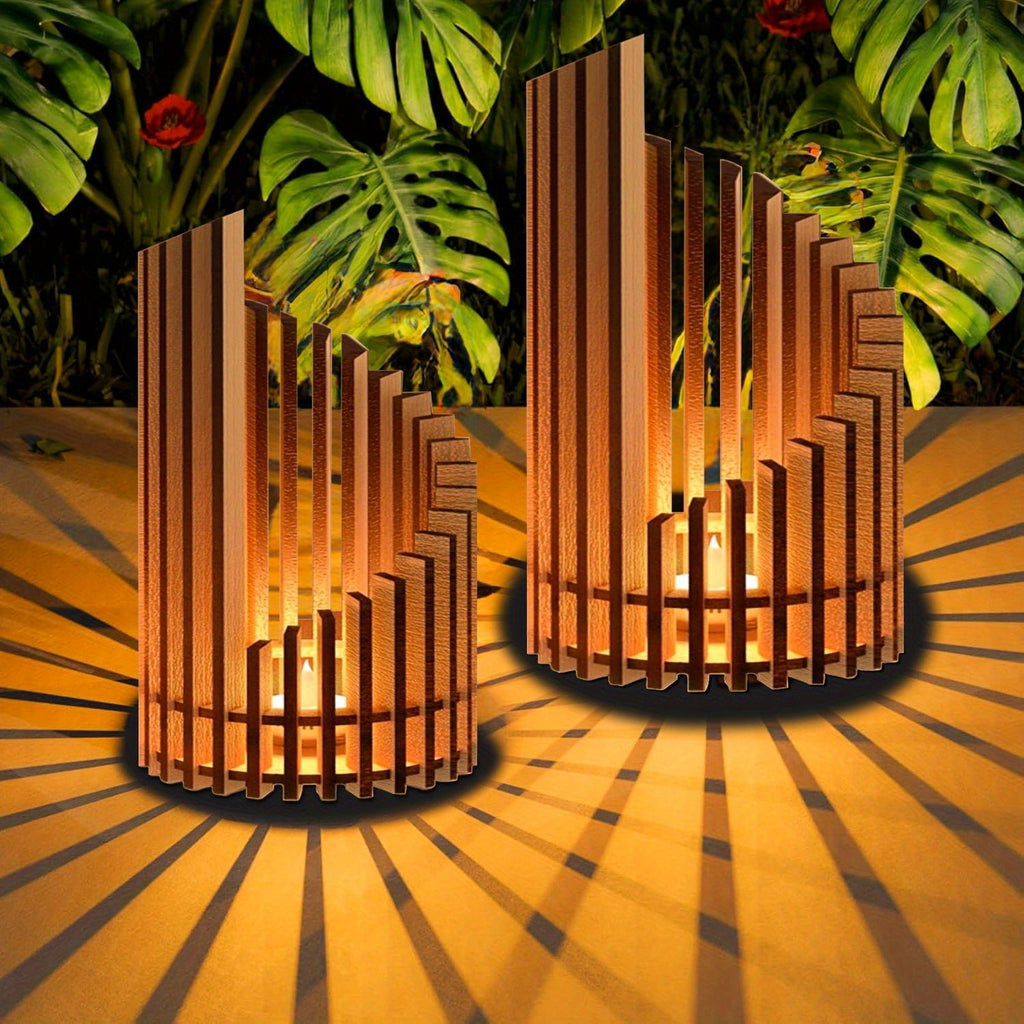 Handcrafted Wood Modular Candlestick – DIY Decor - 4USelects