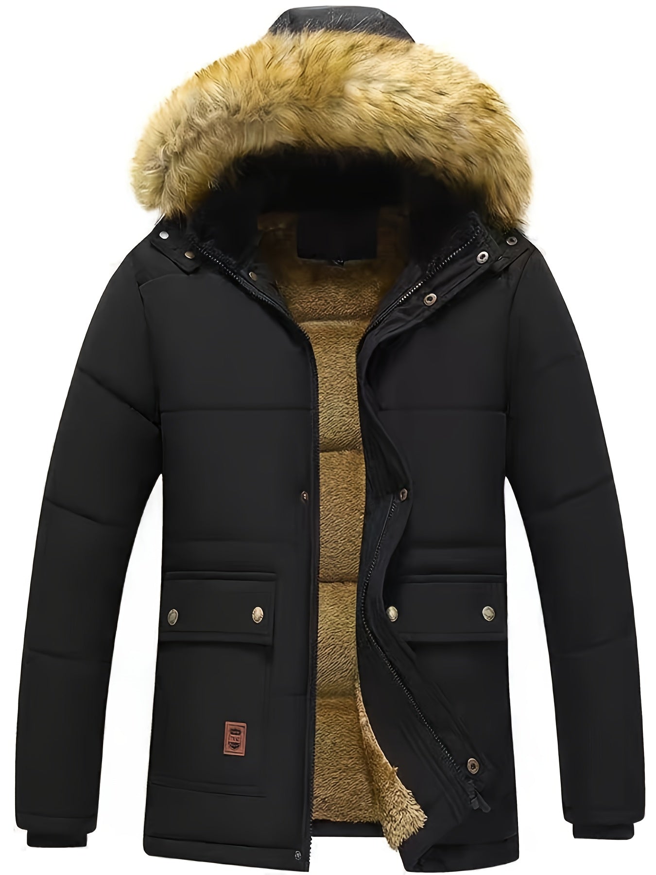 Insulated Full - Zip Jacket for Men – Winter Outdoor Coat - 4USelects