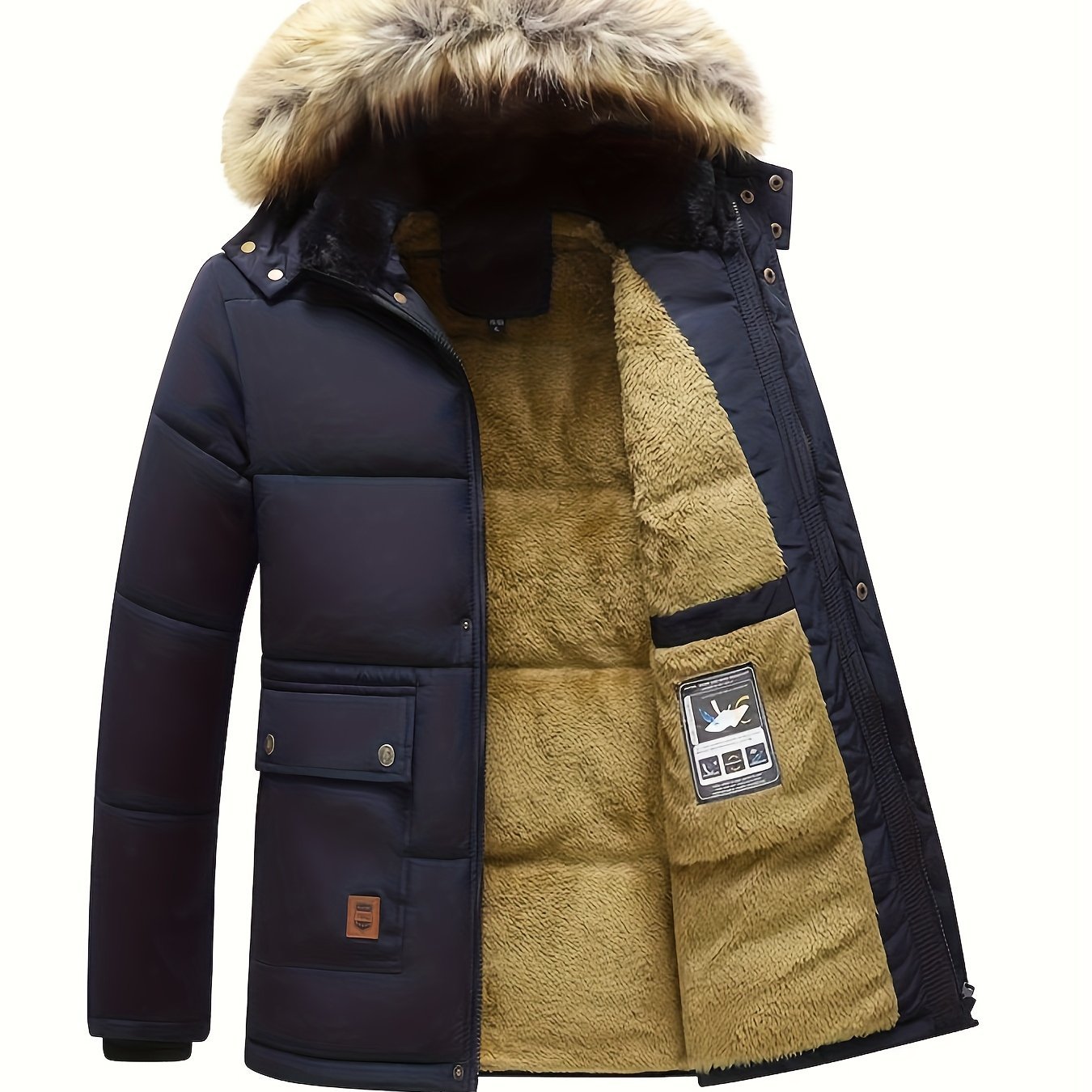 Insulated Full - Zip Jacket for Men – Winter Outdoor Coat - 4USelects