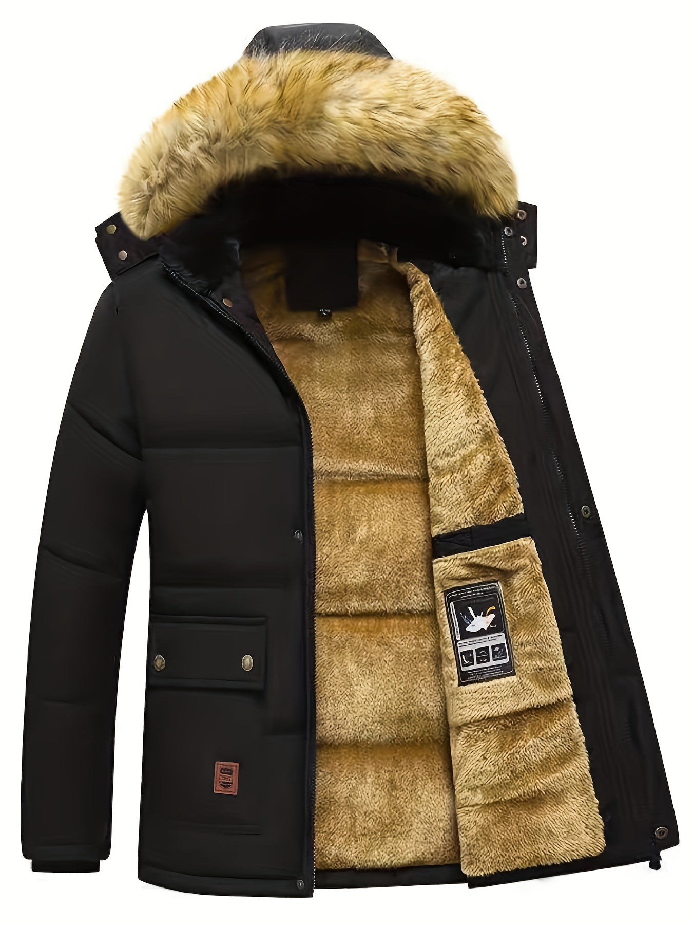 Insulated Full - Zip Jacket for Men – Winter Outdoor Coat - 4USelects