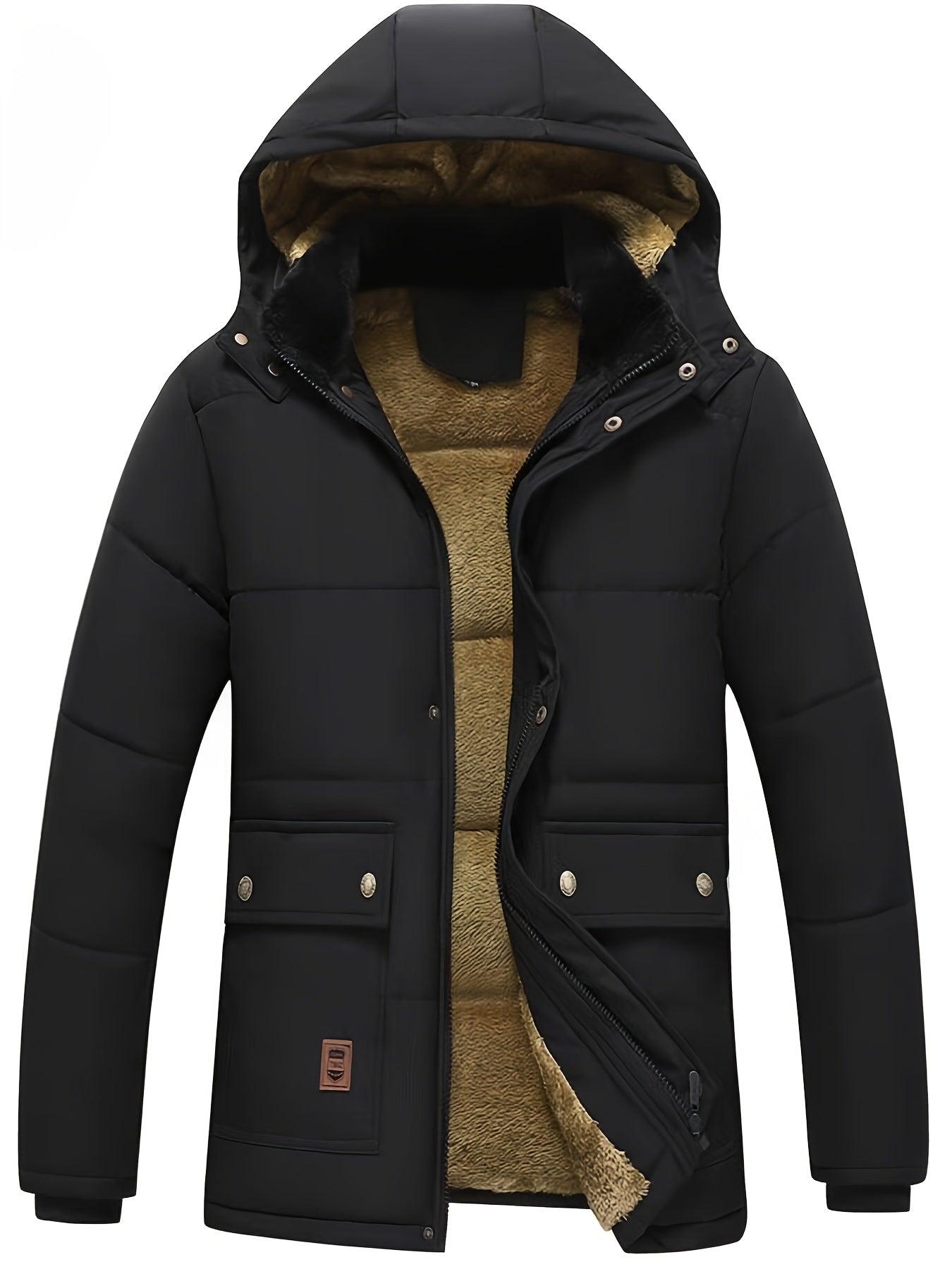 Insulated Full - Zip Jacket for Men – Winter Outdoor Coat - 4USelects