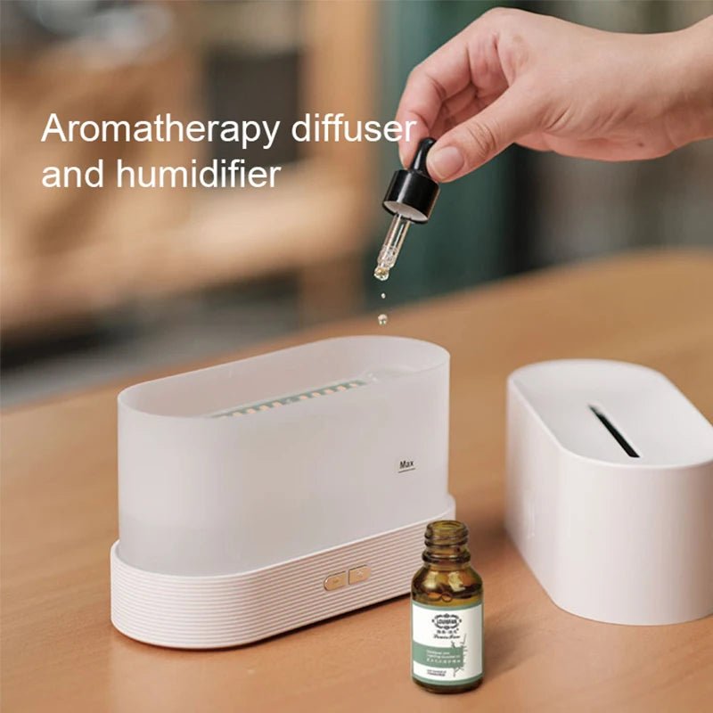 Kinscoter Ultrasonic Flame Aroma Diffuser & Humidifier - 4USelects