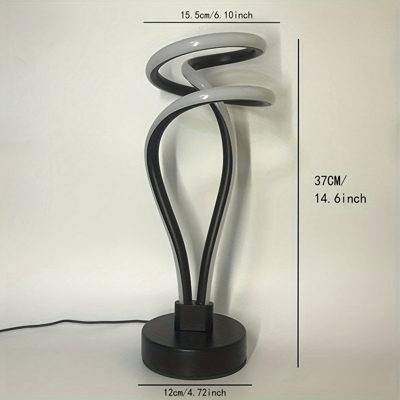 Lámpara de Escritorio LED Cloud Top USB Regulable vista frontal con la luz cálida encendida