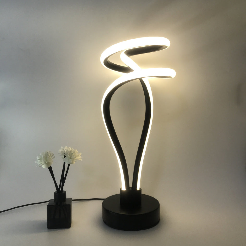 Lámpara de Escritorio LED Cloud Top USB Regulable vista lateral que muestra el perfil completo