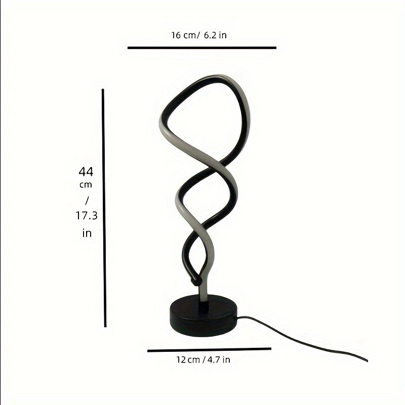 Lámpara de Mesa LED Varita de Lujo Regulable apagada sobre un buró junto a la cama