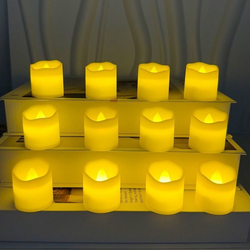 LED Tea Lights Warm White – Battery Operated Set - 4USelects