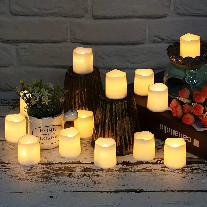 LED Tea Lights Warm White – Battery Operated Set - 4USelects