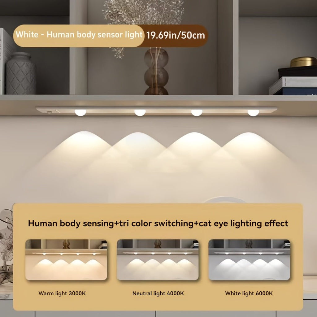 Magnetic LED Motion Sensor Cabinet Light – 3 Colors - 4USelects