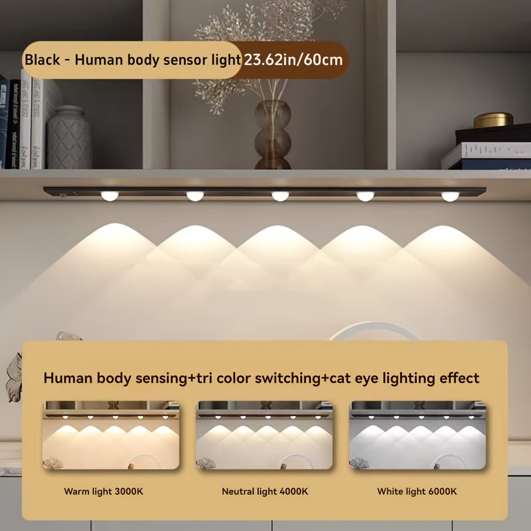Magnetic LED Motion Sensor Cabinet Light – 3 Colors - 4USelects