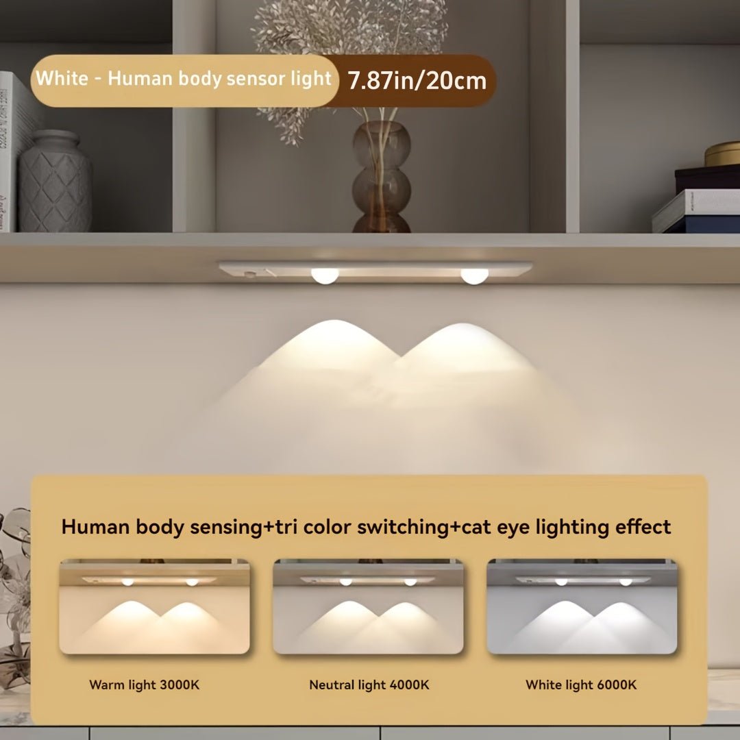 Magnetic LED Motion Sensor Cabinet Light – 3 Colors - 4USelects