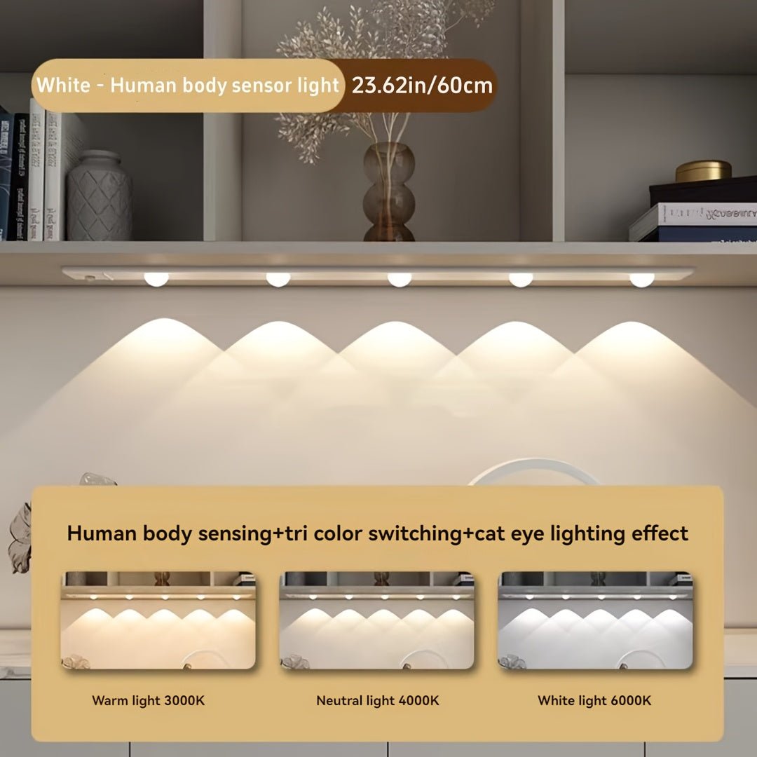 Magnetic LED Motion Sensor Cabinet Light – 3 Colors - 4USelects