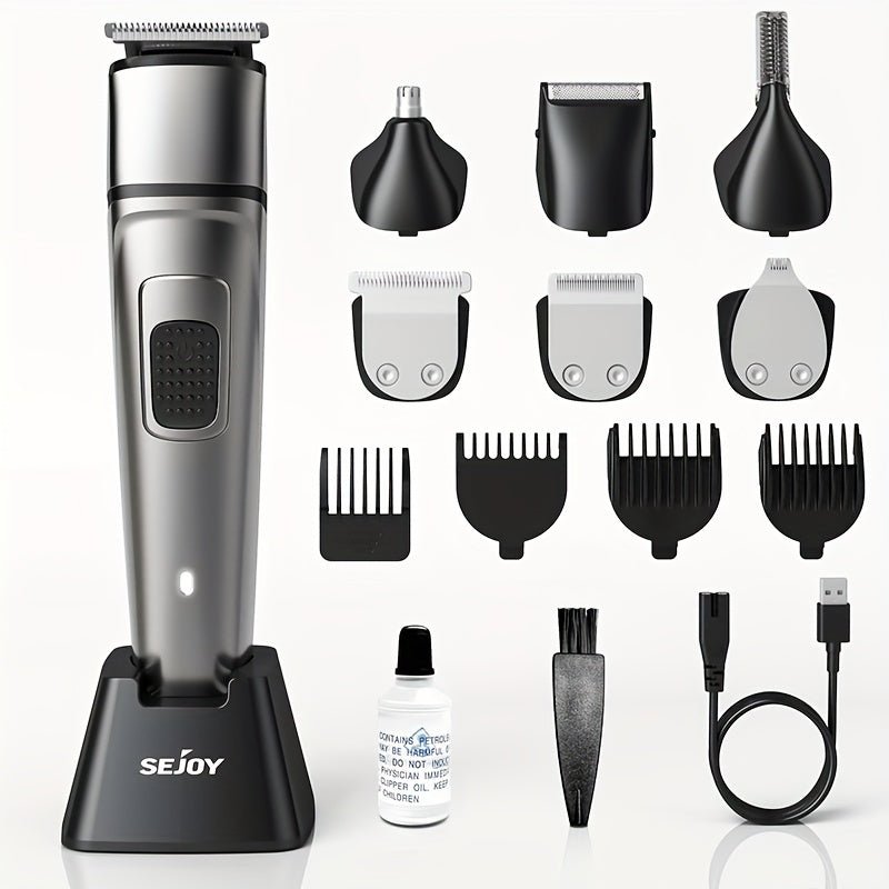 Men’s 6‑in‑1 Grooming Kit with T‑Blade, U‑Blade & Micro Shaver - 4USelects
