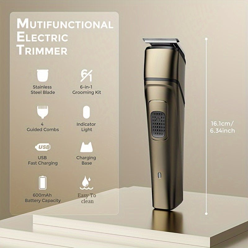 Men’s 6‑in‑1 Grooming Kit with T‑Blade, U‑Blade & Micro Shaver - 4USelects