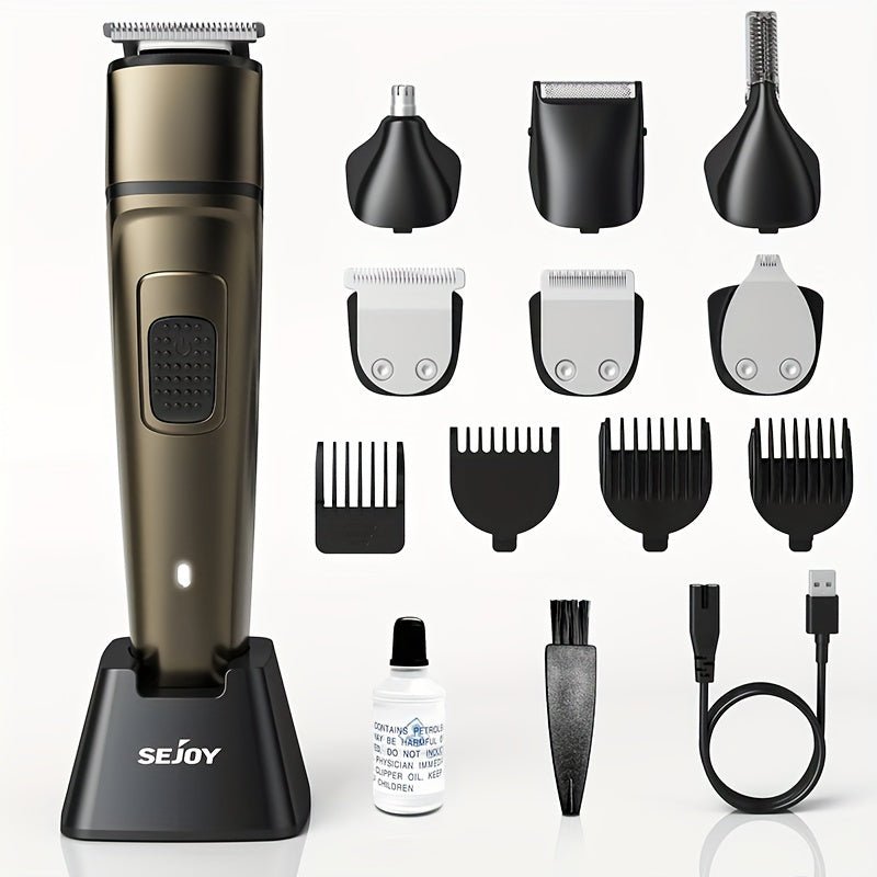 Men’s 6‑in‑1 Grooming Kit with T‑Blade, U‑Blade & Micro Shaver - 4USelects