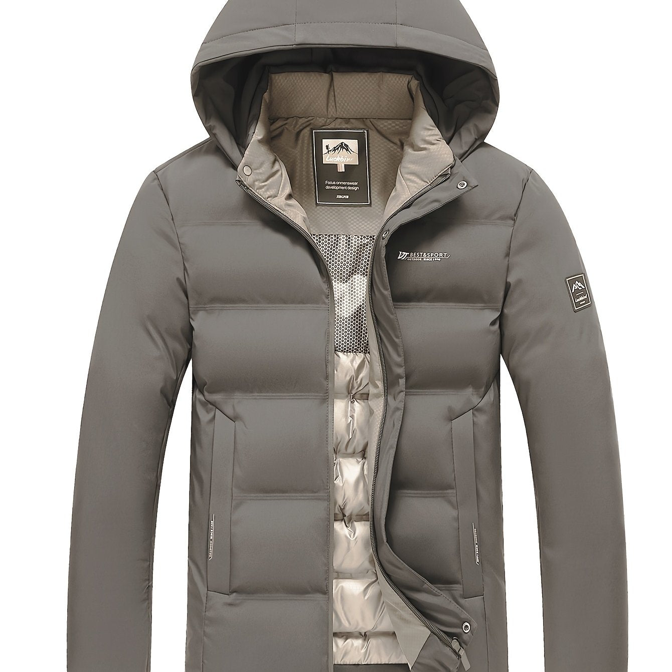 Men’s Heavyweight Hooded Winter Coat – Thermal Insulated - 4USelects