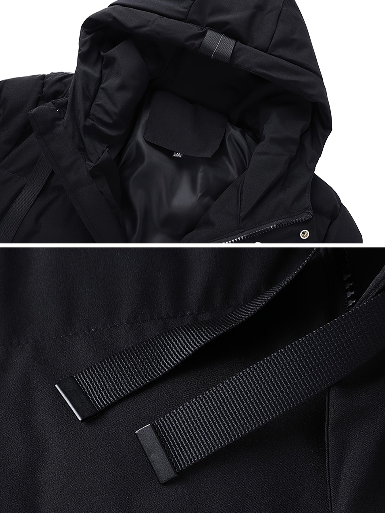 Men’s Padded Hooded Winter Jacket – Machine Washable - 4USelects