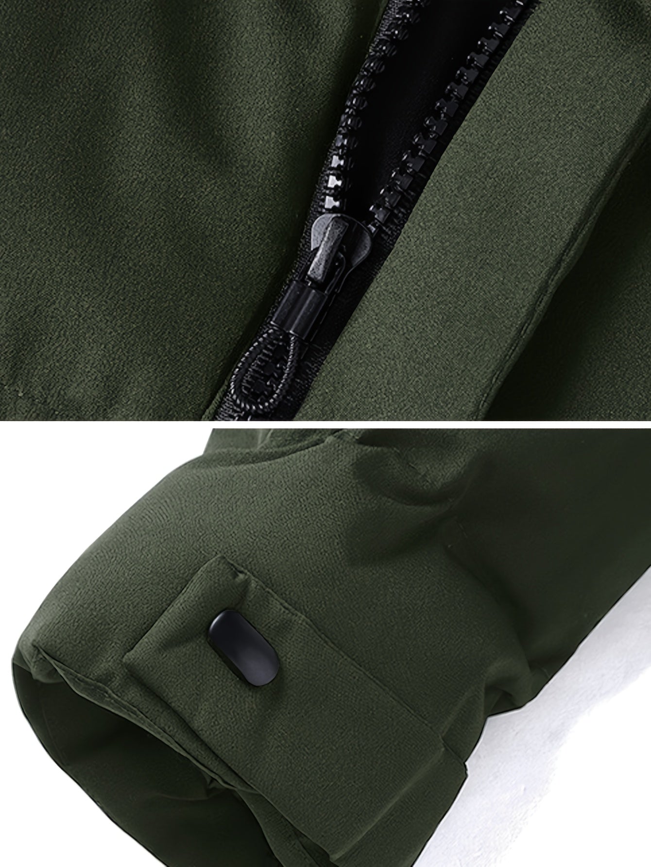 Men’s Padded Hooded Winter Jacket – Machine Washable - 4USelects