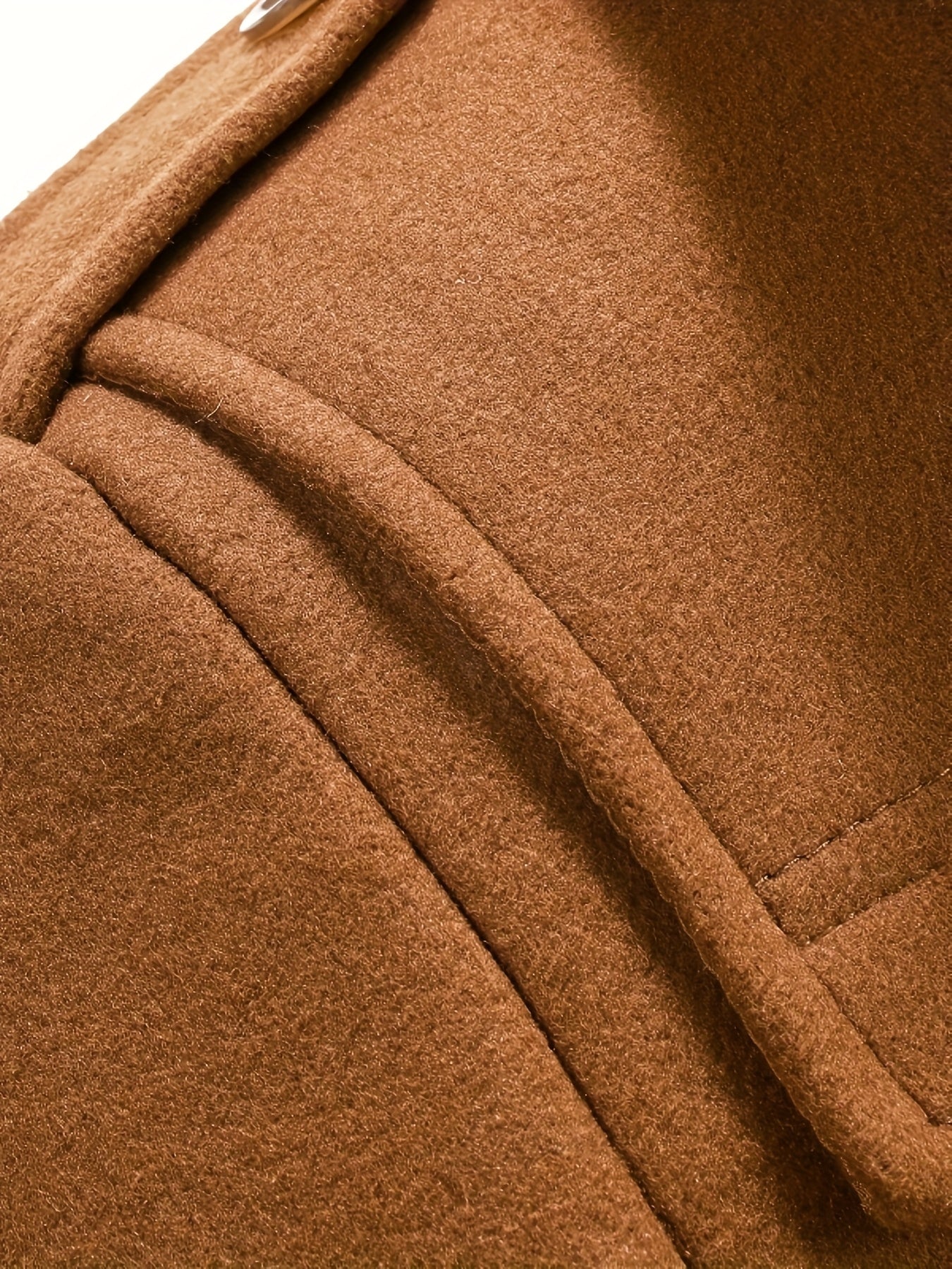 Men’s Thickened Formal Tweed Coat – Detachable Collar Design - 4USelects