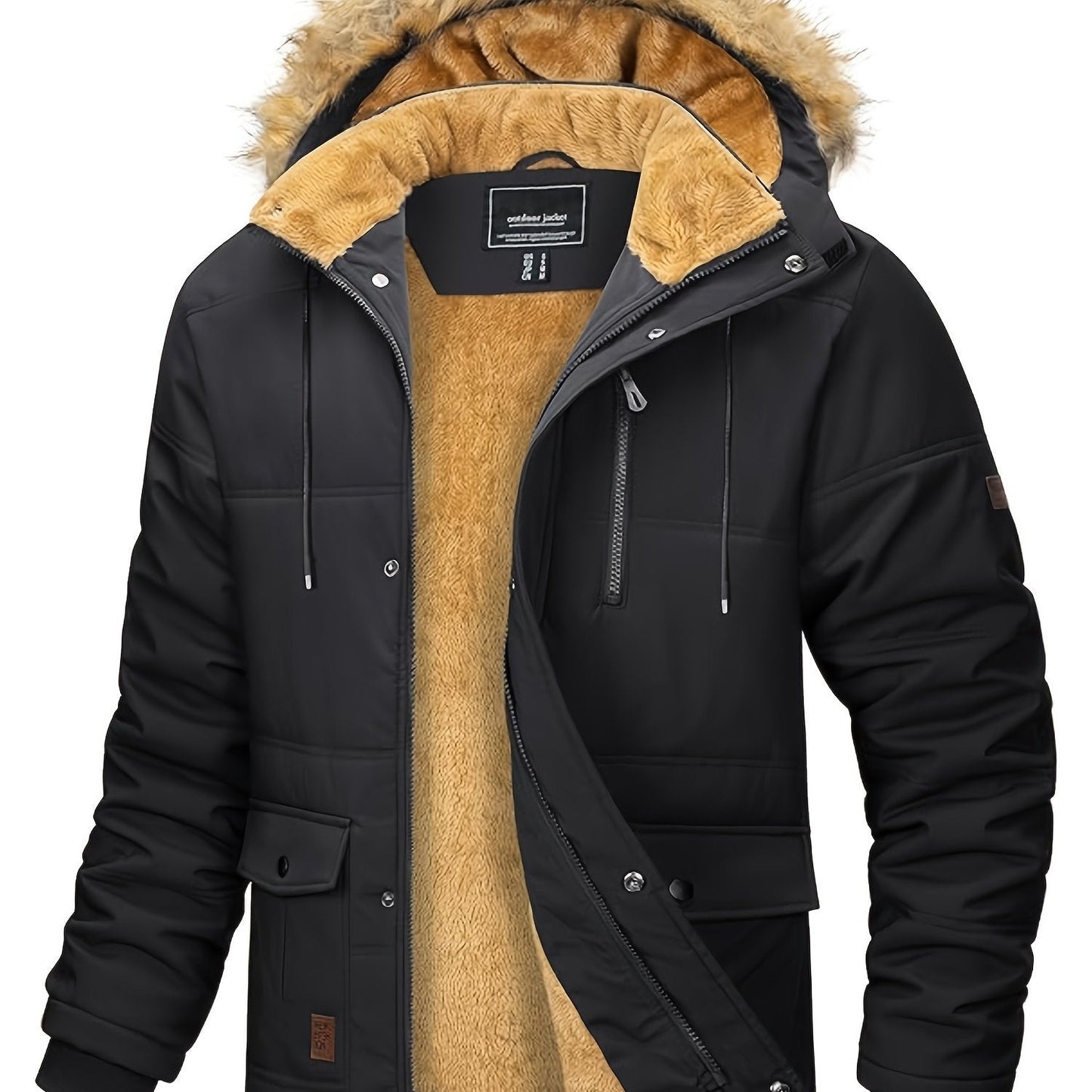 Men’s Winter Snowmobile Jacket – Mountain Outdoor Thermal Coat - 4USelects