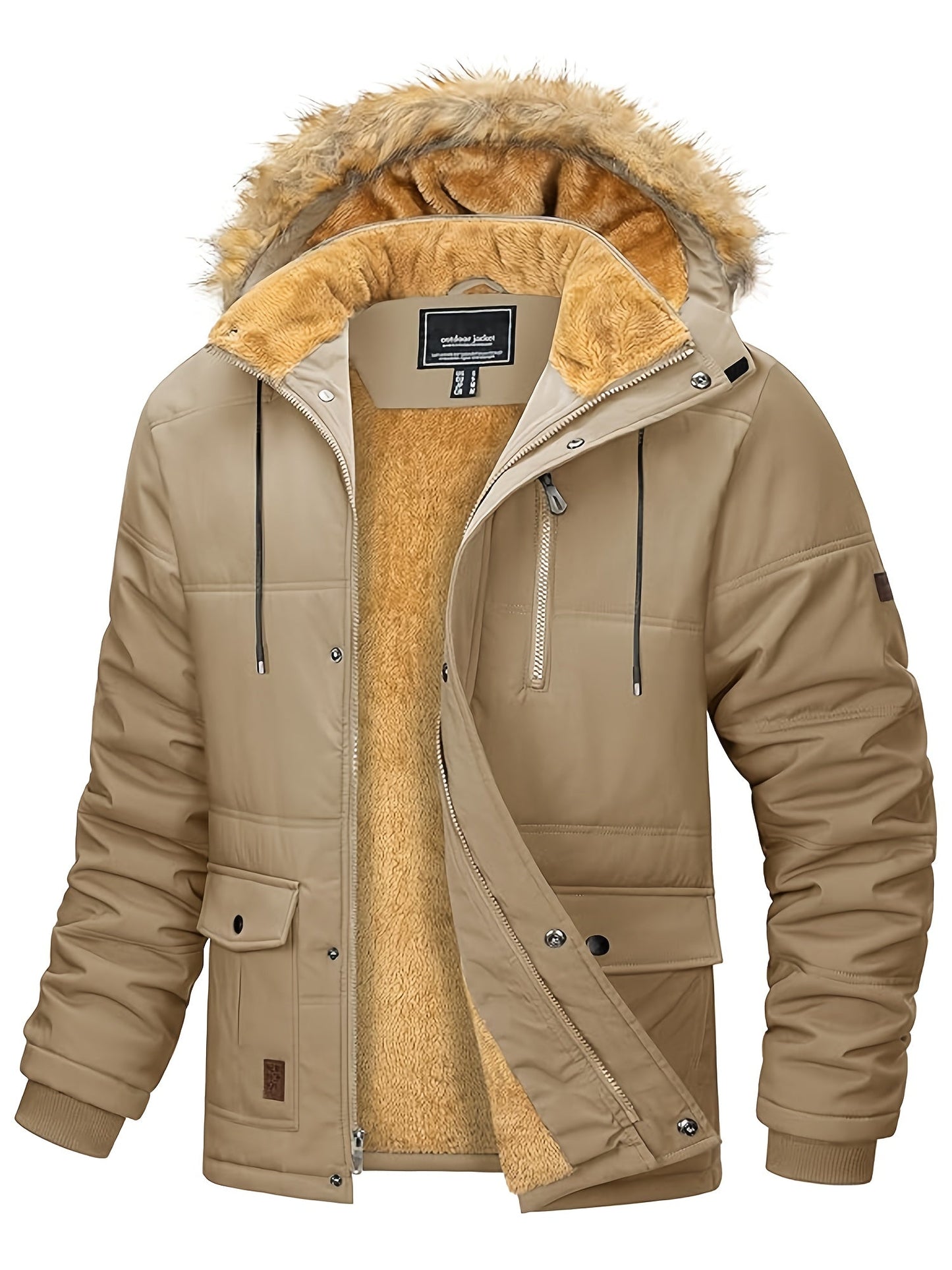 Men’s Winter Snowmobile Jacket – Mountain Outdoor Thermal Coat - 4USelects