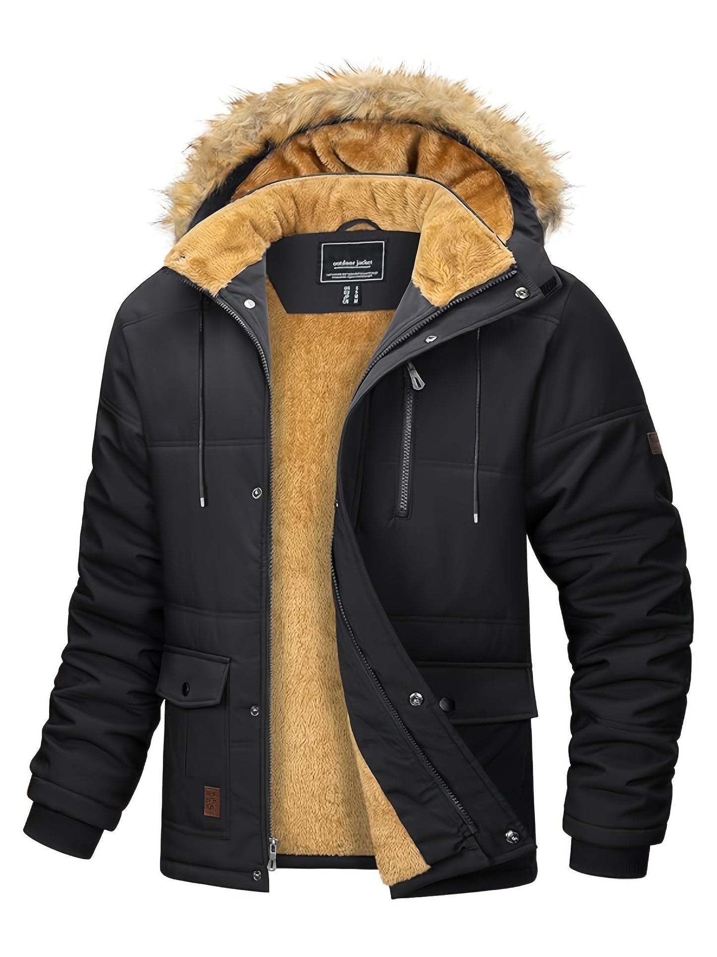 Men’s Winter Snowmobile Jacket – Mountain Outdoor Thermal Coat - 4USelects