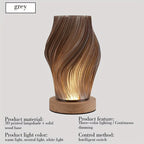 Minimalist Dimmable Desk Lamp - Wood Base USB Powered - 4USelects