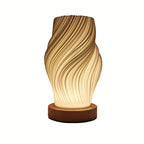 Minimalist Dimmable Desk Lamp - Wood Base USB Powered - 4USelects