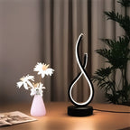 Minimalist Line LED Table Lamp - 3 - Color USB Decor - 4USelects