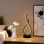 Minimalist Line LED Table Lamp - 3 - Color USB Decor - 4USelects
