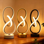 Modern Twisted LED Desk Lamp - 3 - Color USB Memory - 4USelects
