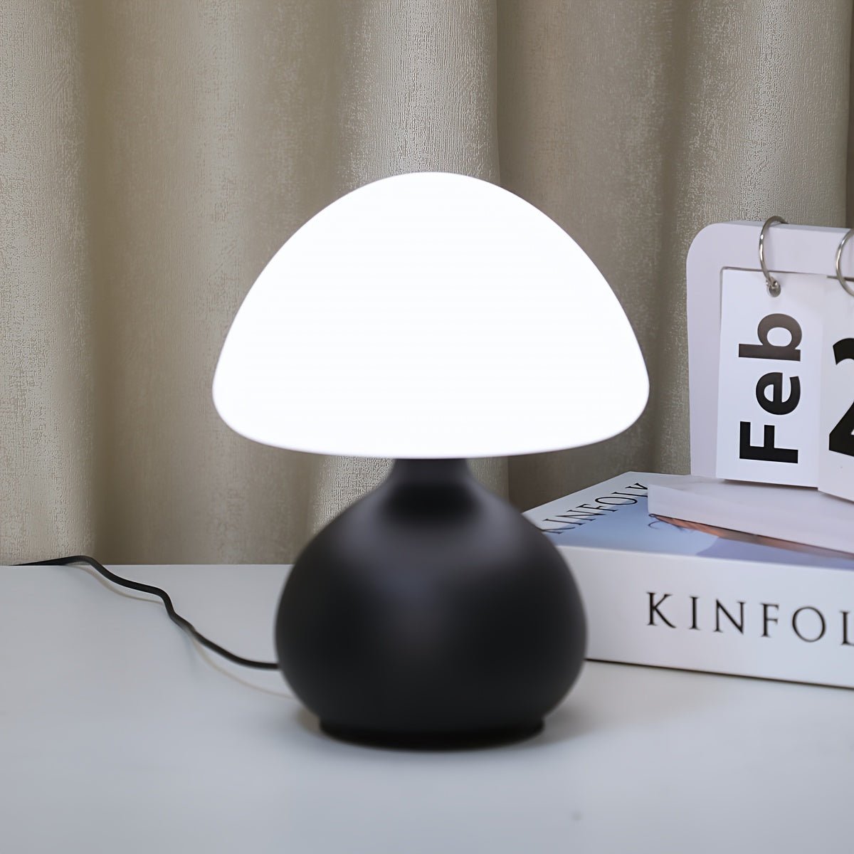 Mushroom LED Table Lamp – 3 - Color USB Bedside Light - 4USelects