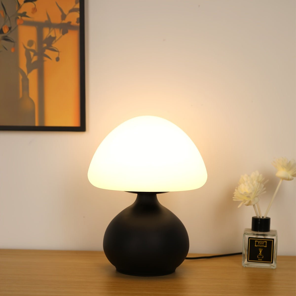 Mushroom LED Table Lamp – 3 - Color USB Bedside Light - 4USelects
