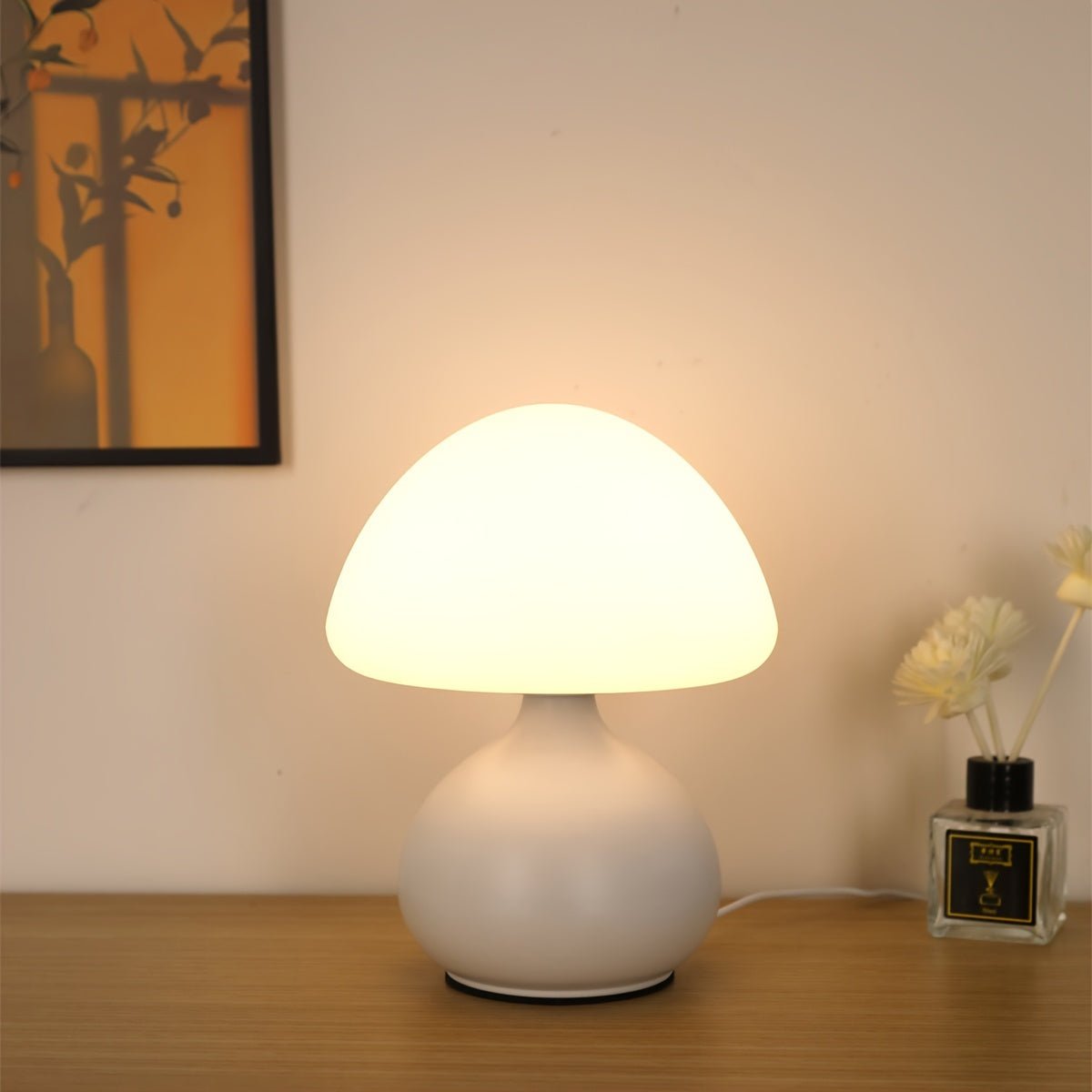Mushroom LED Table Lamp – 3 - Color USB Bedside Light - 4USelects