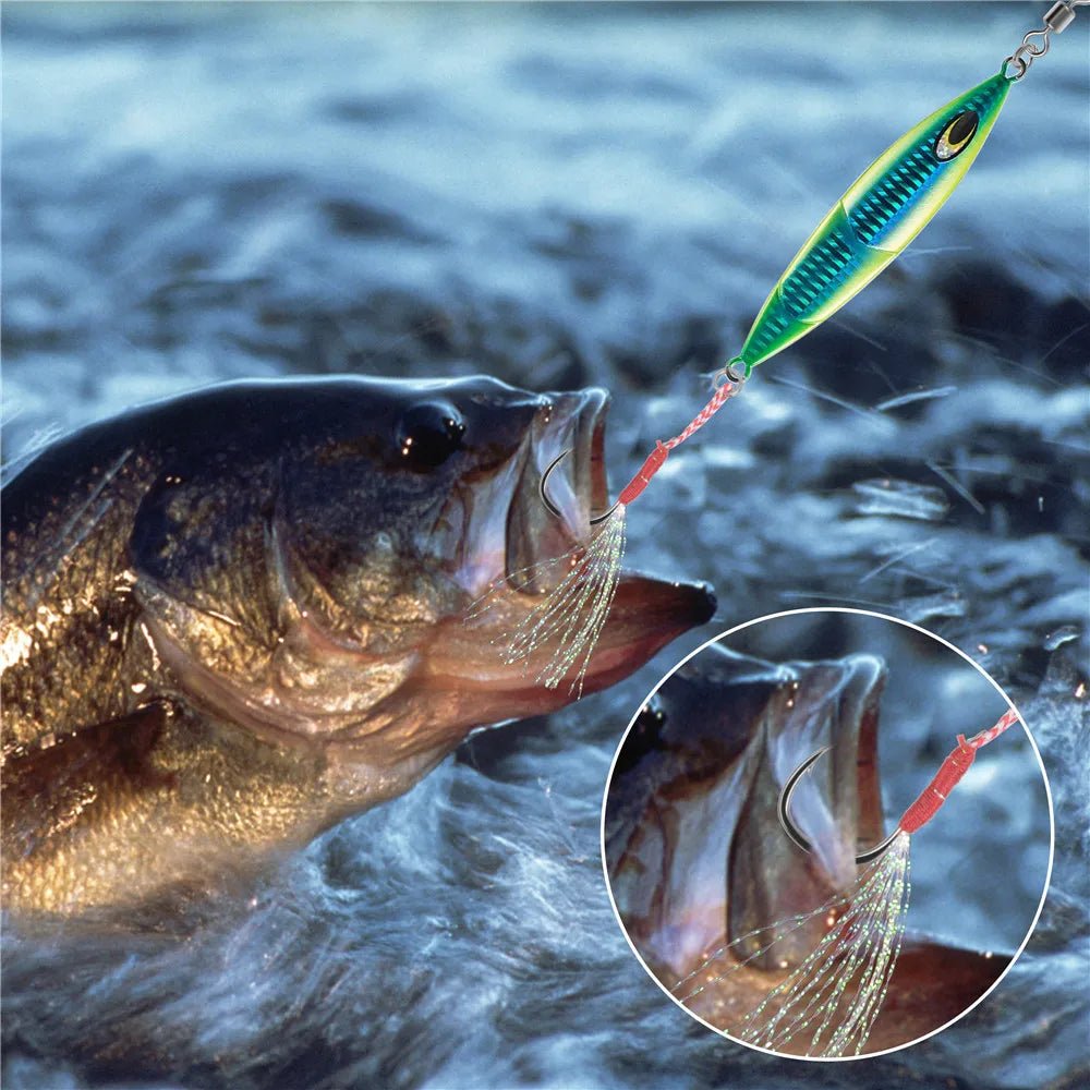 Premium Slow Jigging Assist Hooks - 100Pcs Box - 4USelects