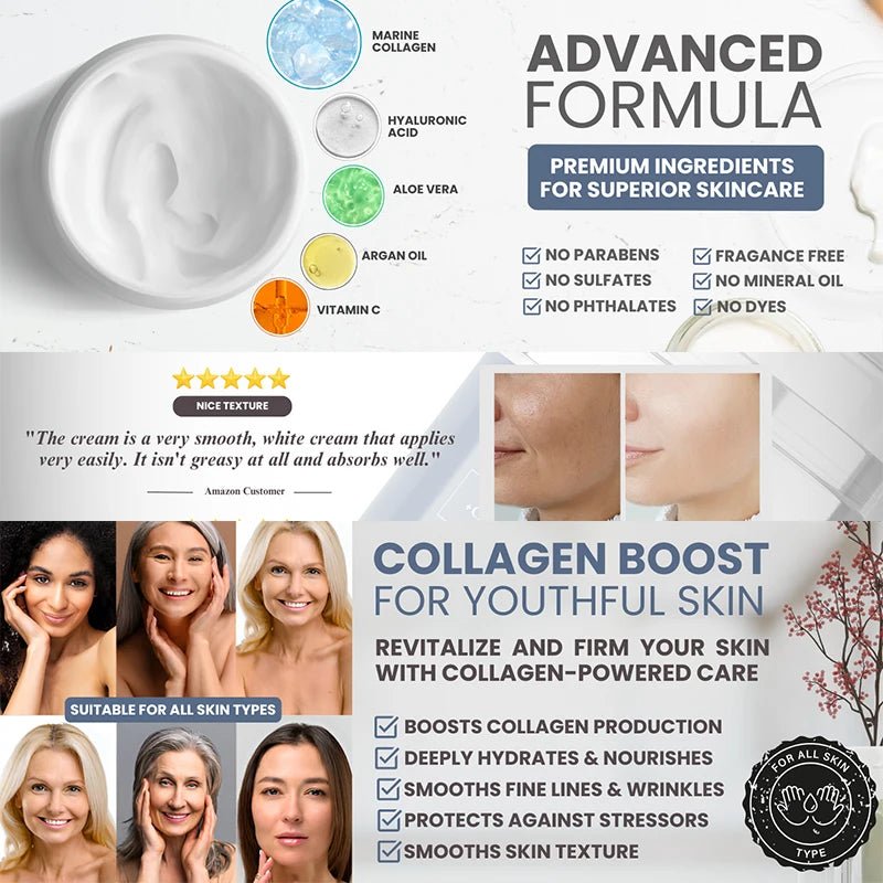 Radiant Collagen Face Cream for Youthful Skin - 4USelects