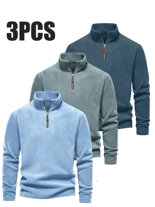 Regular Fit Crew Neck Sweatshirts for Men – 3 - Pack - 4USelects