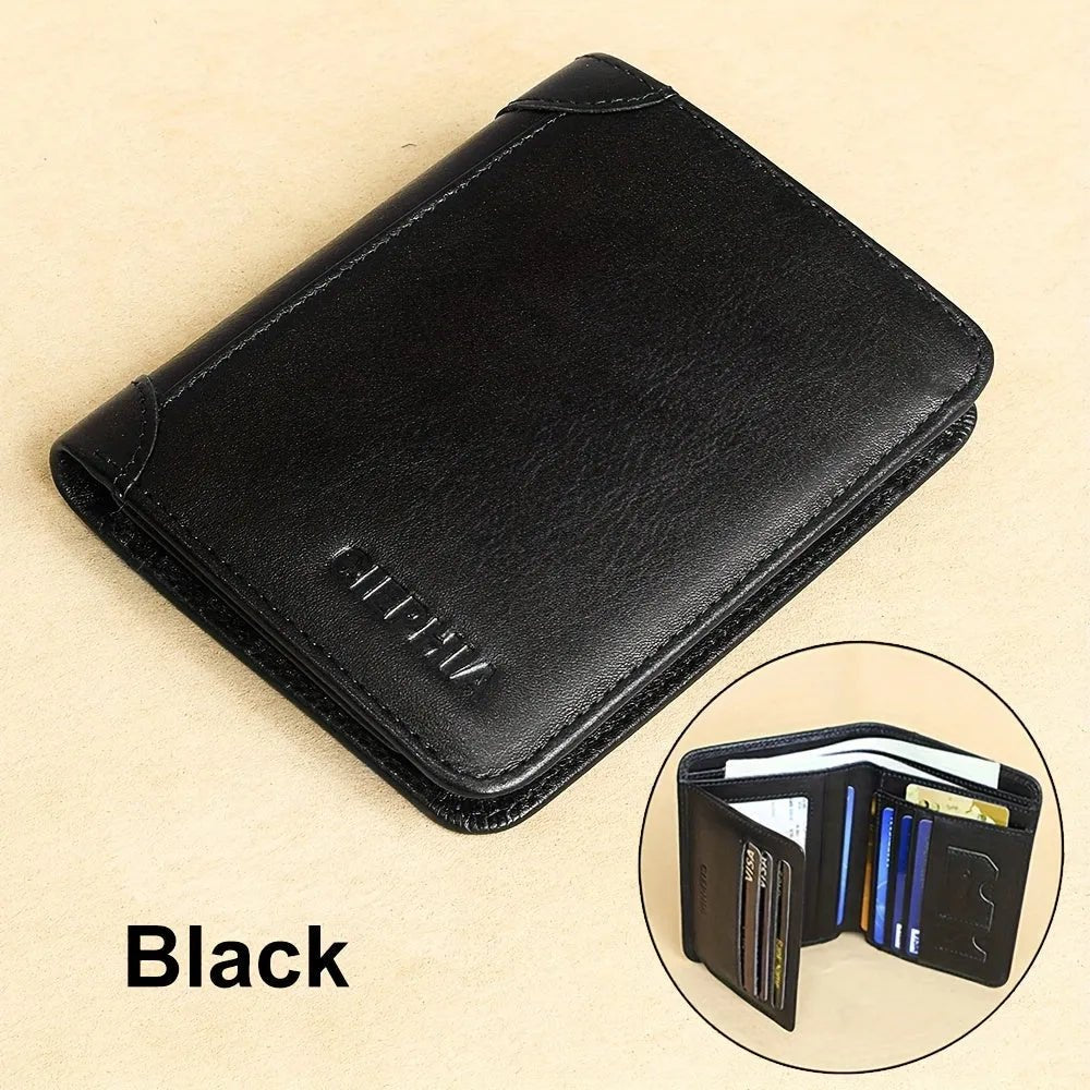 Slim RFID Men’s Wallet – Vintage Design, Ideal Gift - 4USelects