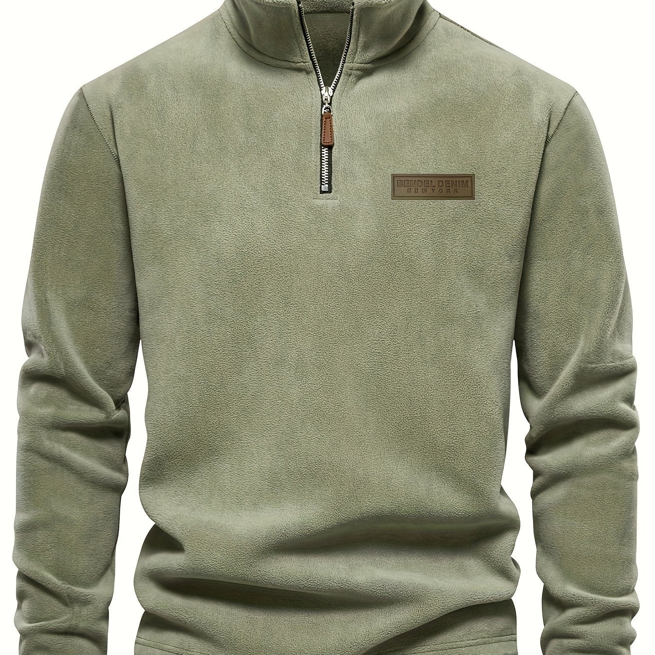 Smart Casual Layer: Men’s Crew Neck Half‑Zip Knit Jacket - 4USelects