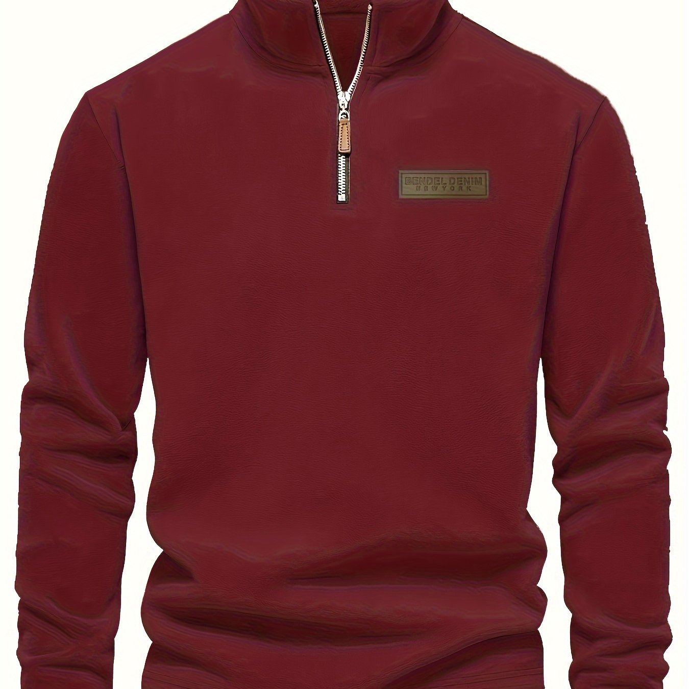 Smart Casual Layer: Men’s Crew Neck Half‑Zip Knit Jacket - 4USelects